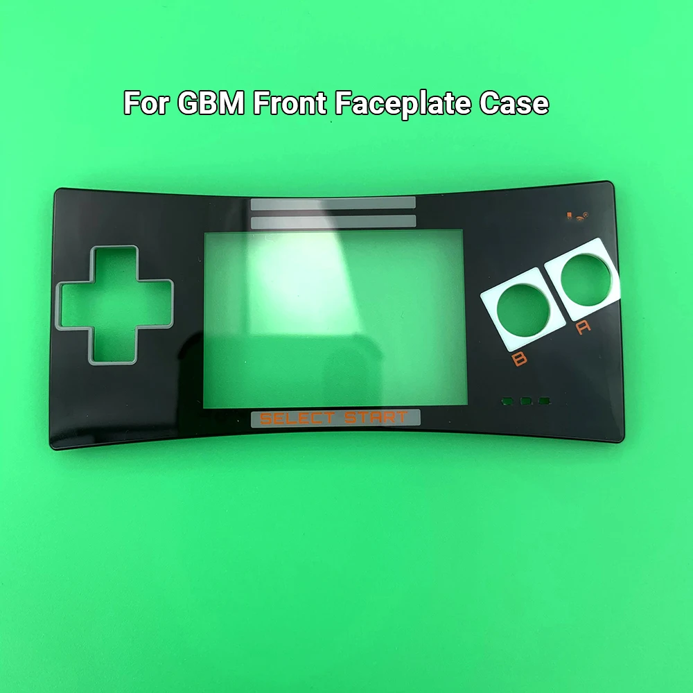 Черная Лицевая панель версии сменная Крышка для GameBoy Micro GBM передний чехол корпус