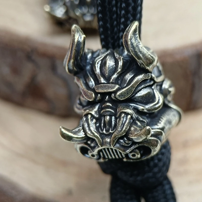 Меха голова собаки латунный нож бусина EDC DIY паракорд тканые аксессуары животное собака щенок рюкзак зонтик веревка ремешок кулон (art.: 3920cb03420d9) - 3920cb03420d9