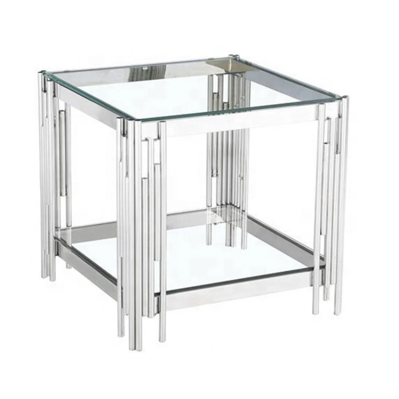 

Modern Style Glass Top High Quality Coffee Table Small Side Table