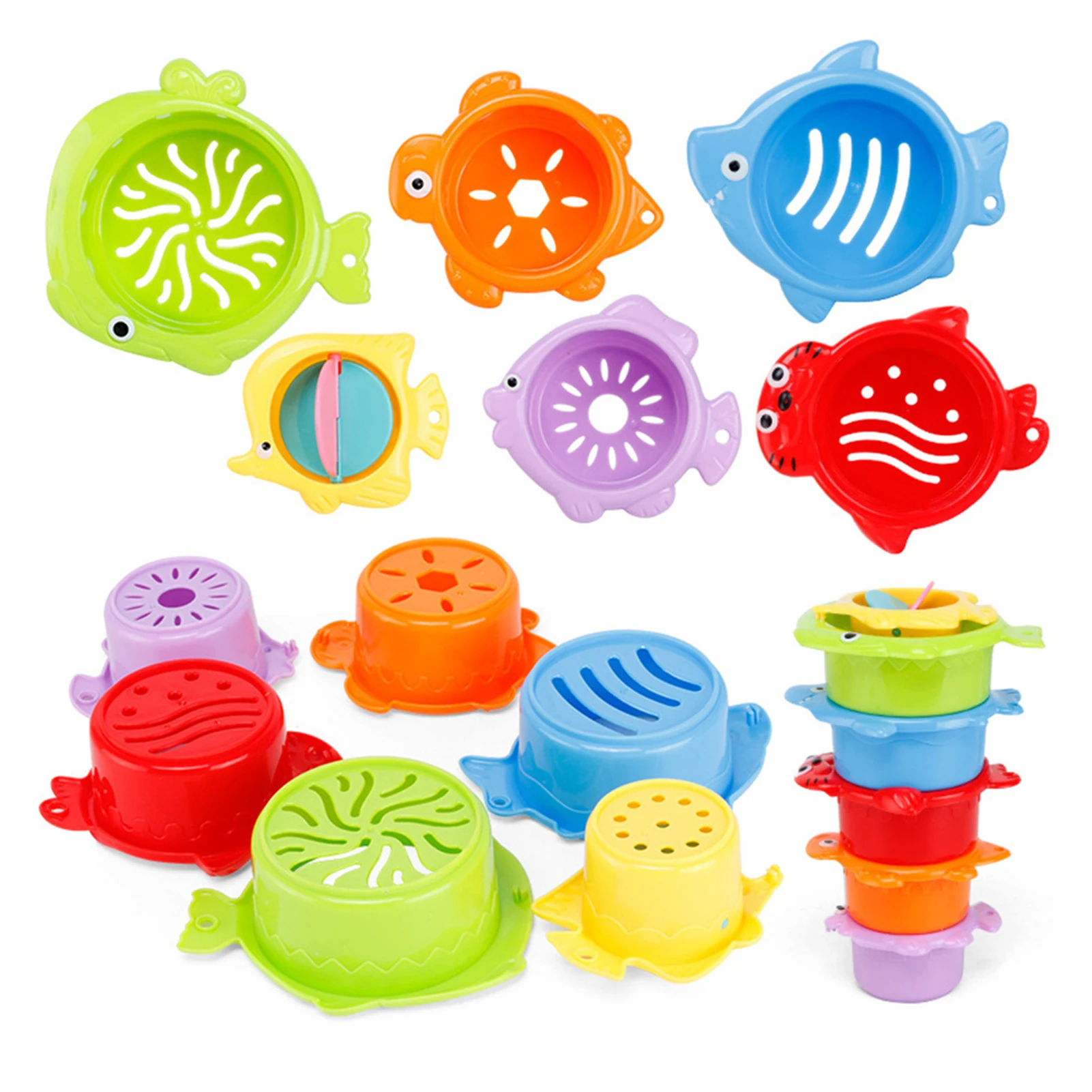 

Детские разноцветные игрушки-распылители для воды, креативные Многослойные чашки для океан