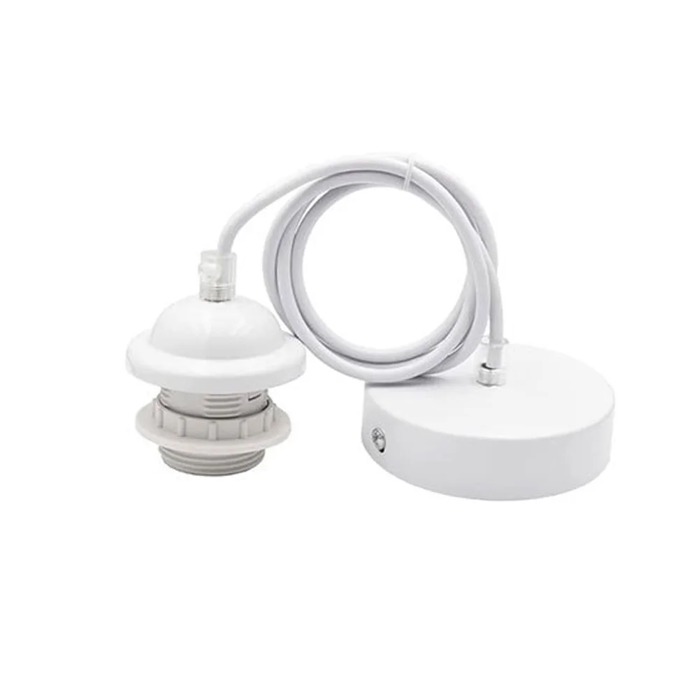 

Винтажная лампа Эдисона E27 черная/белая металлическая