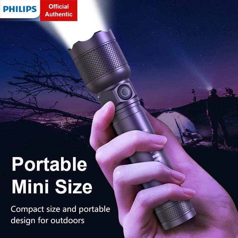 

Фонарик Philips портативный, IP55, водостойкий, перезаряжаемый