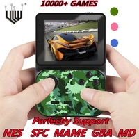 built in 10000games mini retro handheld game console rechargeable 3inch hd screen kid tv video game player controller 5platform