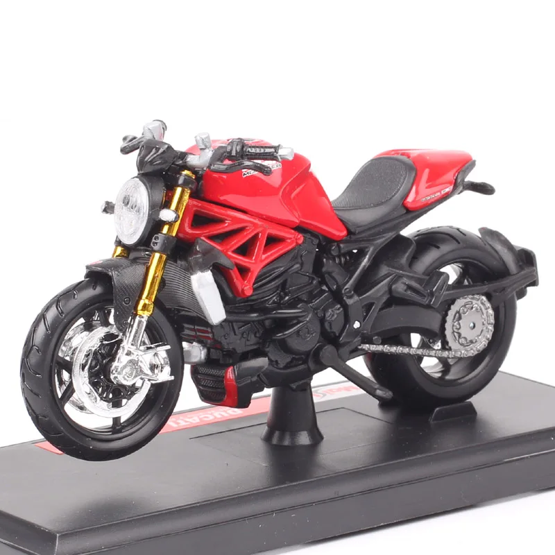 

Maisto 1/18 Scale Small Ducati Monster 1200S Motorcycle Model Diecasts & Toy Vehicles Moto Bike Replicas Of Collectible Red