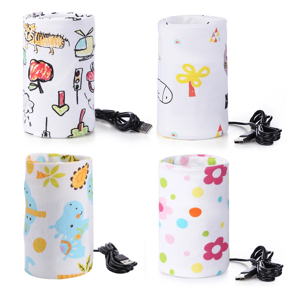

USB Milk Warmer Insulated Bag Baby Nursing Bottle Cover Warmer Heater Bag USB Travel Cup Insulated Bag Infant Feeding Bottle Bag