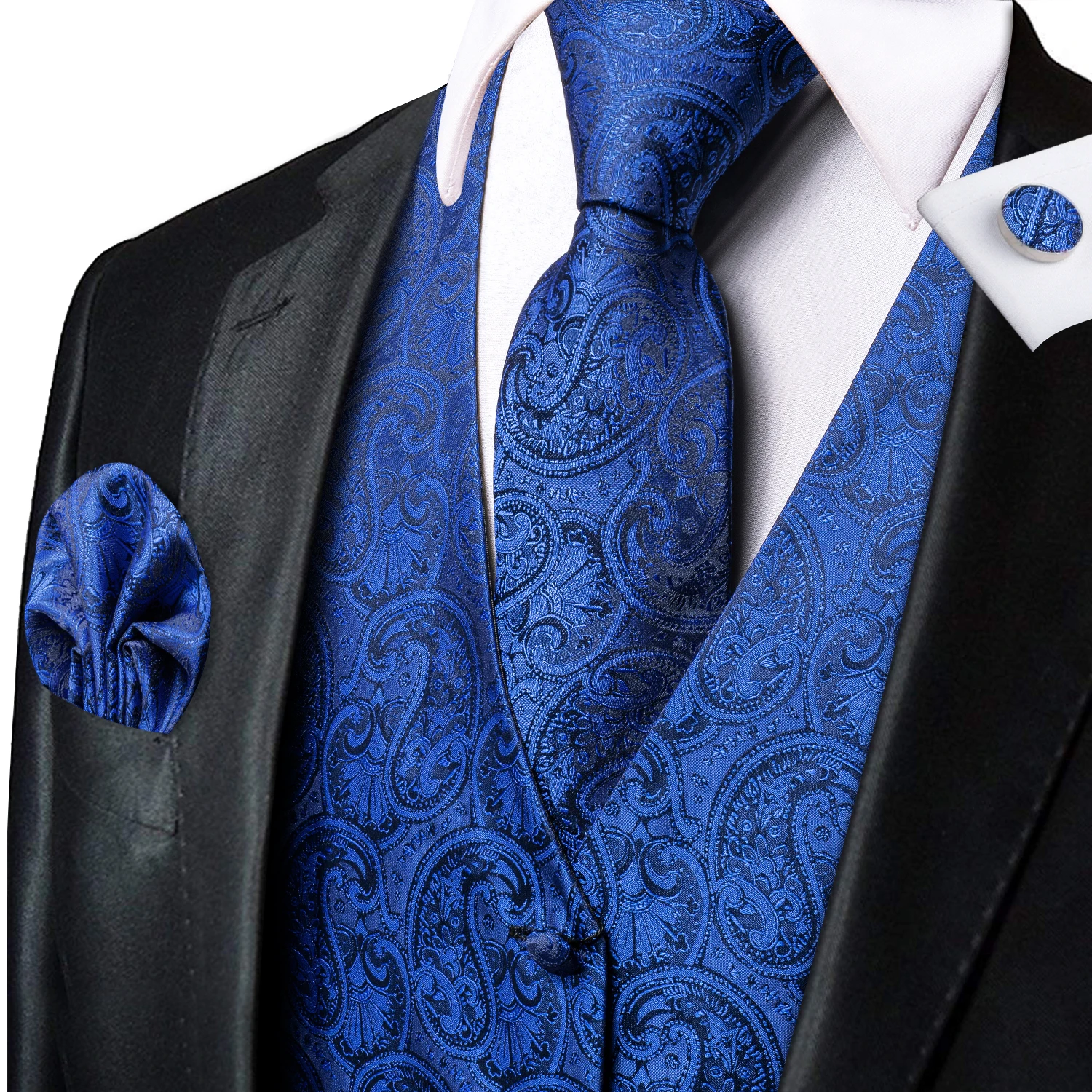 Рисунок 2 - Темно-синий Шелковый мужской жилет