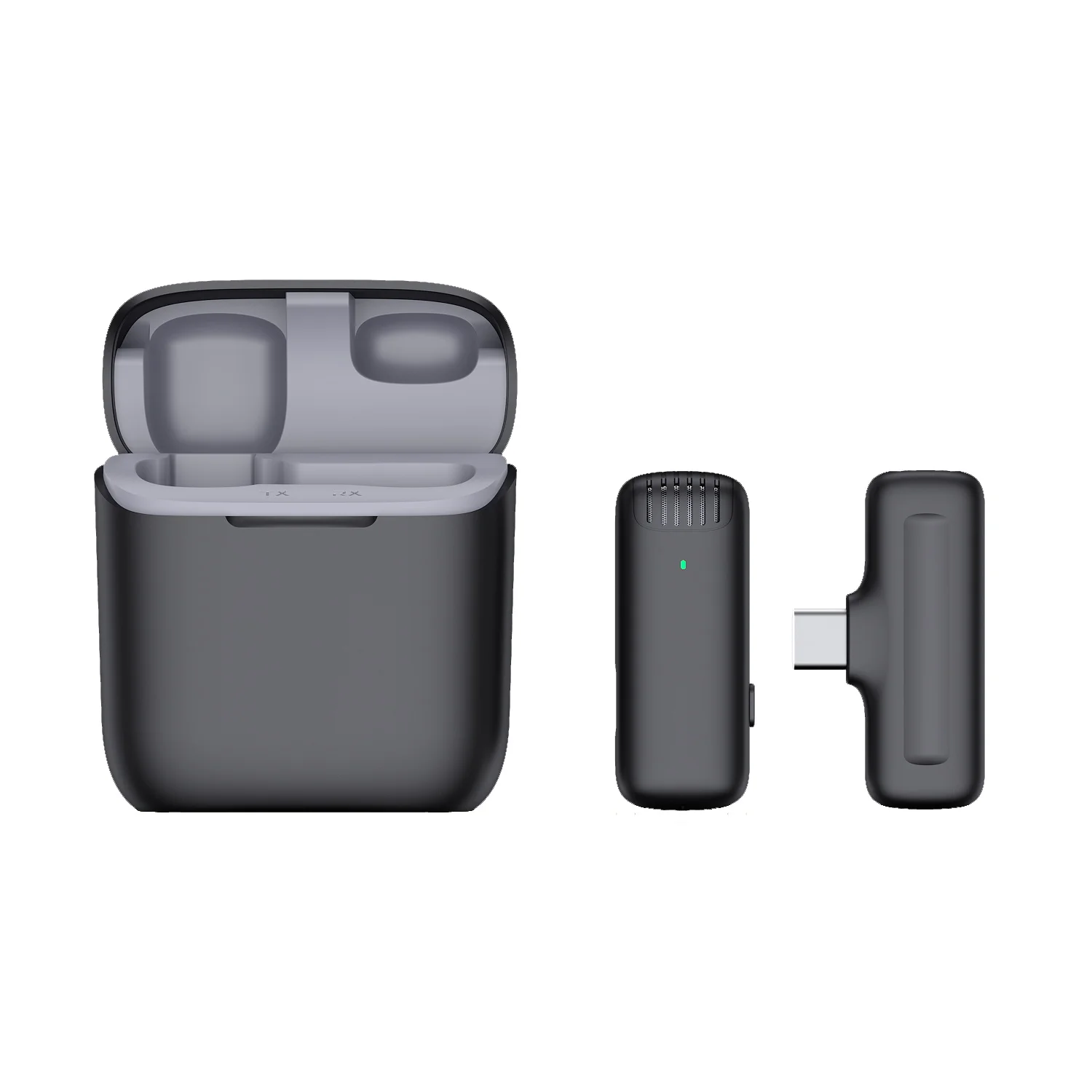 Беспроводной мини-микрофон на лацкане с зарядным чехлом портативный петличный