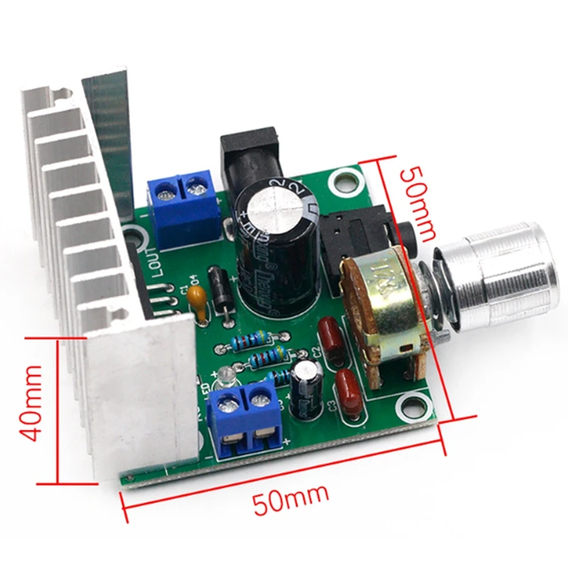 

5 TDA7297 Digital Power Amplifier Board Two-Channel Noise-Free 9V 12V15V 15W+15W DC Socket