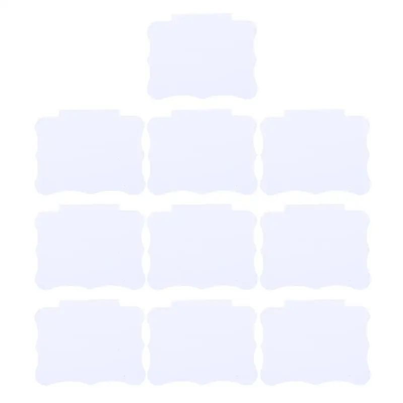 

10pcs Supermarket Price Tag Basket Clip-on Label Erasable Price Label Plate