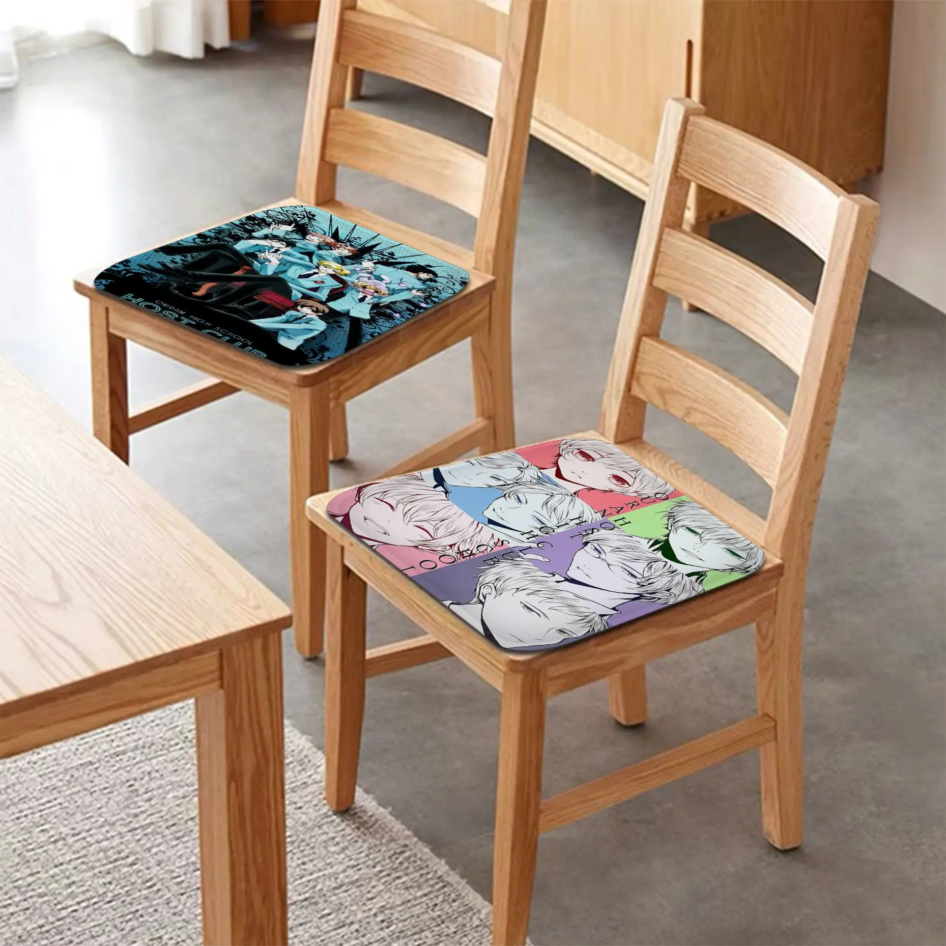 

Japanese Anime Ouran High School Host Club European Plush Cushion Home Back Cushion Soft Comfortable 50x50cm Stool Seat Mat