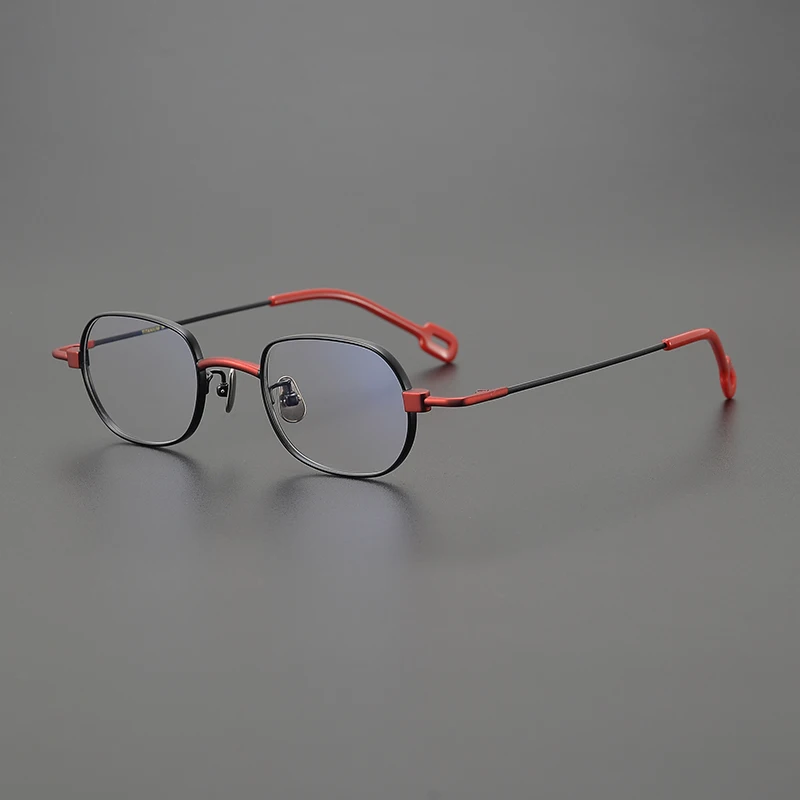 Нишевая дизайнерская Ретро Ультралегкая титановая оправа для очков модная