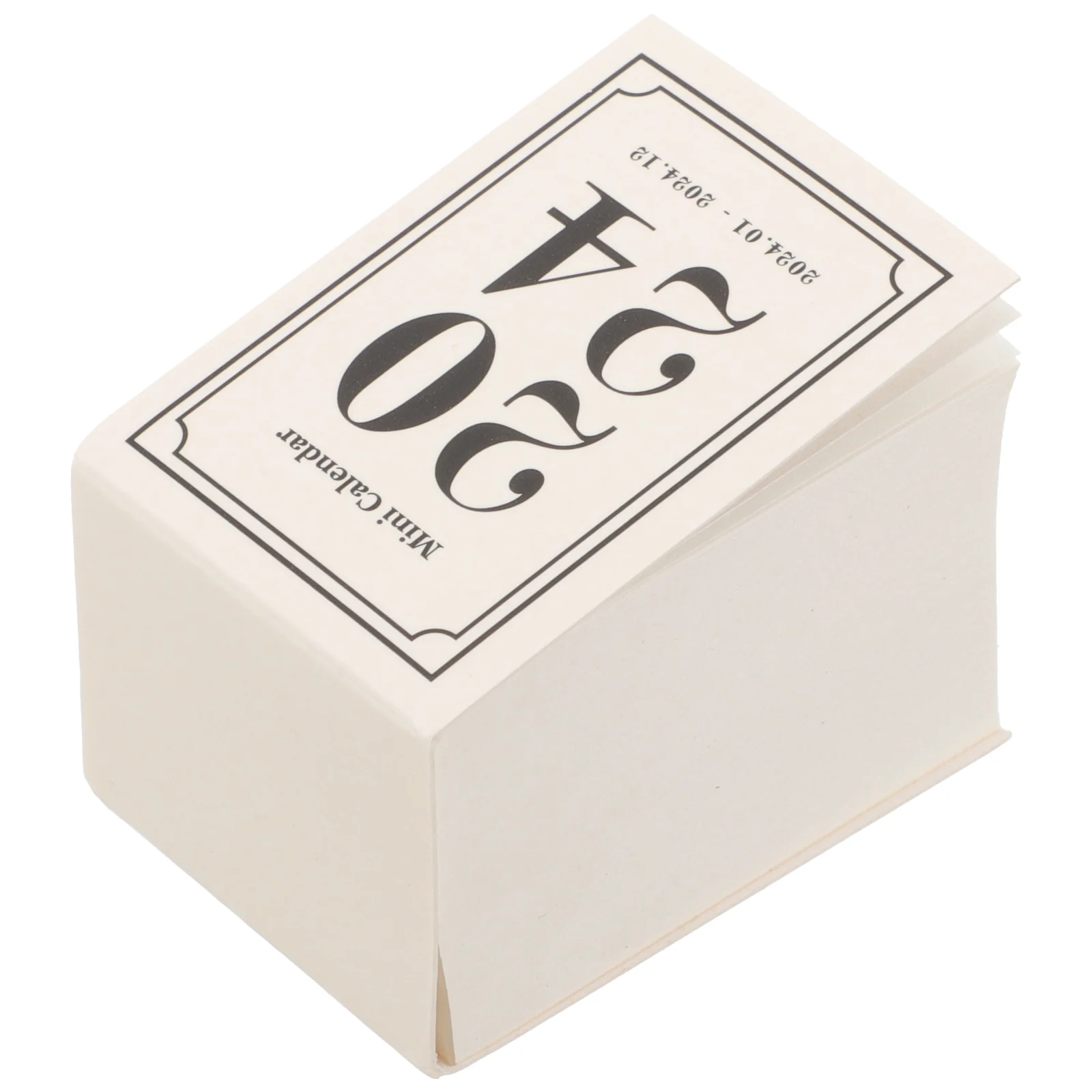

Decor Table 2024 Mini Desk Calendar Household Delicate Pocket Ornament Decoration Retro Style White Novelty Office