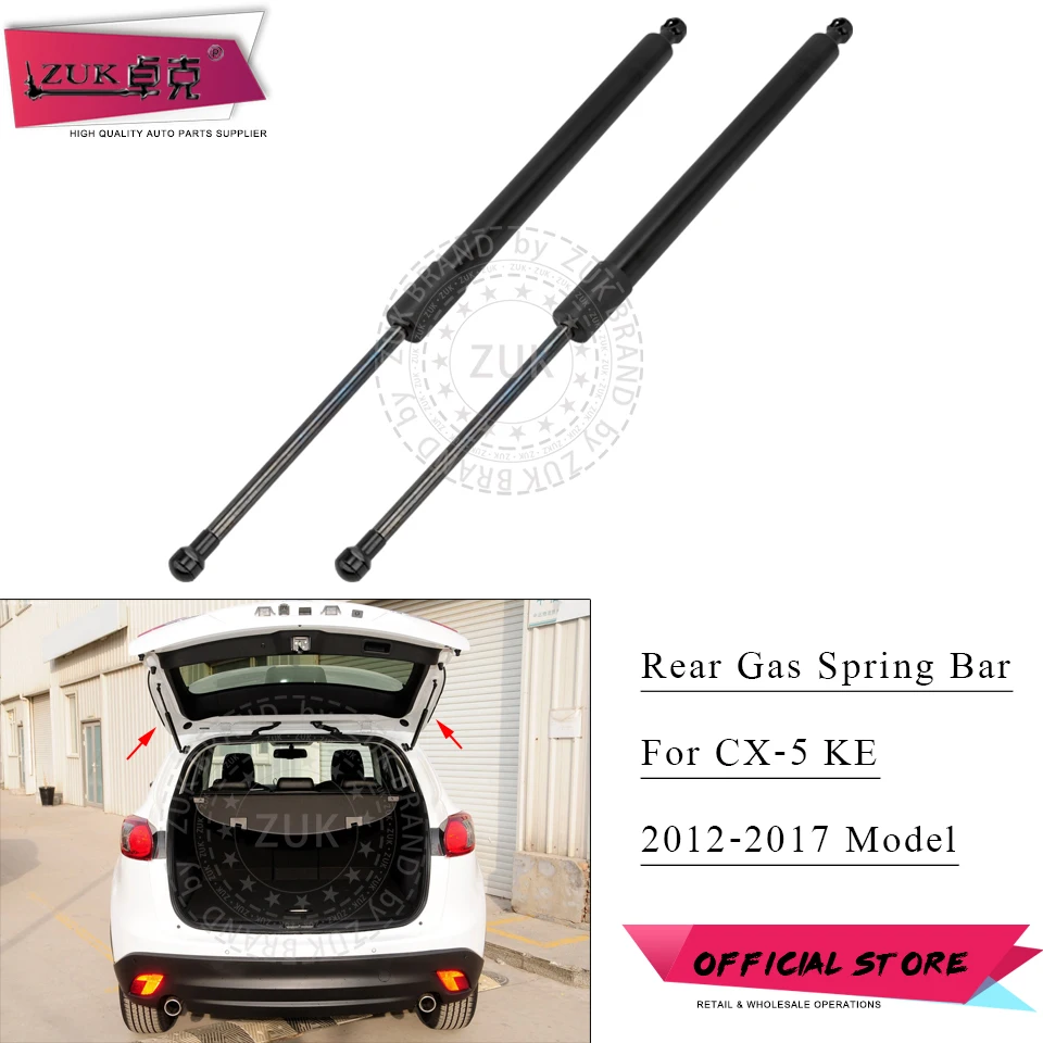 

Демпфер для задней двери автомобиля ZUK 2 шт, демпфер с газовой пружиной для крышки багажника, подъемная стойка для открывания задней двери, с...