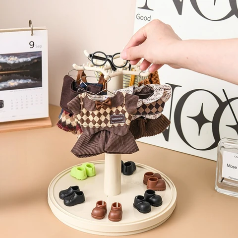 Слепая коробка, подставка для плюшевых игрушек, коробка для хранения, милый кулон, кукла, брелок, прозрачный футляр для хранения 360° °   Защитный корпус вращения