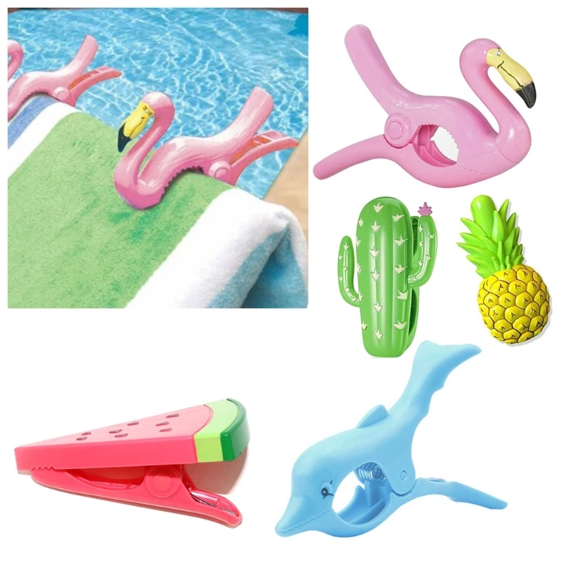 S Clips Sunbeds Lounger Animal Decorative Clothes Pegs Pins Large Drying Racks Retaining Clip Clothespin