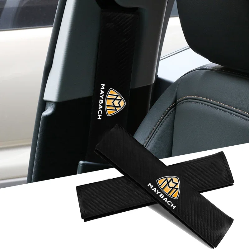 

Carbon Fiber Car Seat Belt Pads Seat Shoulder Strap Pad For Mercedes-Benz Maybach E-Class C-Class S-Class S450 S560 S600 S680