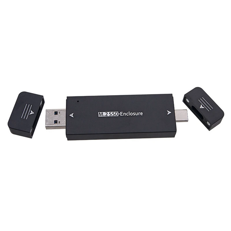 M.2 SSD-Enclosure USB 3.1 Type C Hard Disk Enclosure External Hard Drive Enclosure Case For 2230 2242 For Windows /Linux