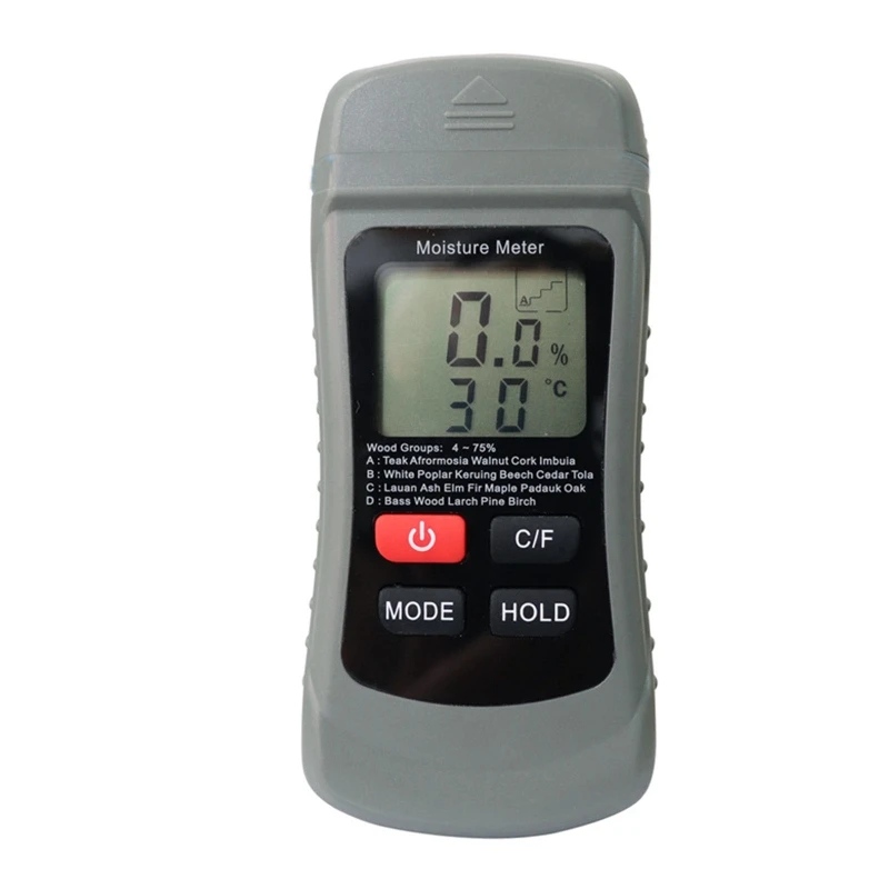 

Two-in-one Pin Type Wood Moisture Meter Wood Temperature/Humidity Detector Handheld Moisture Tester for Woodworker