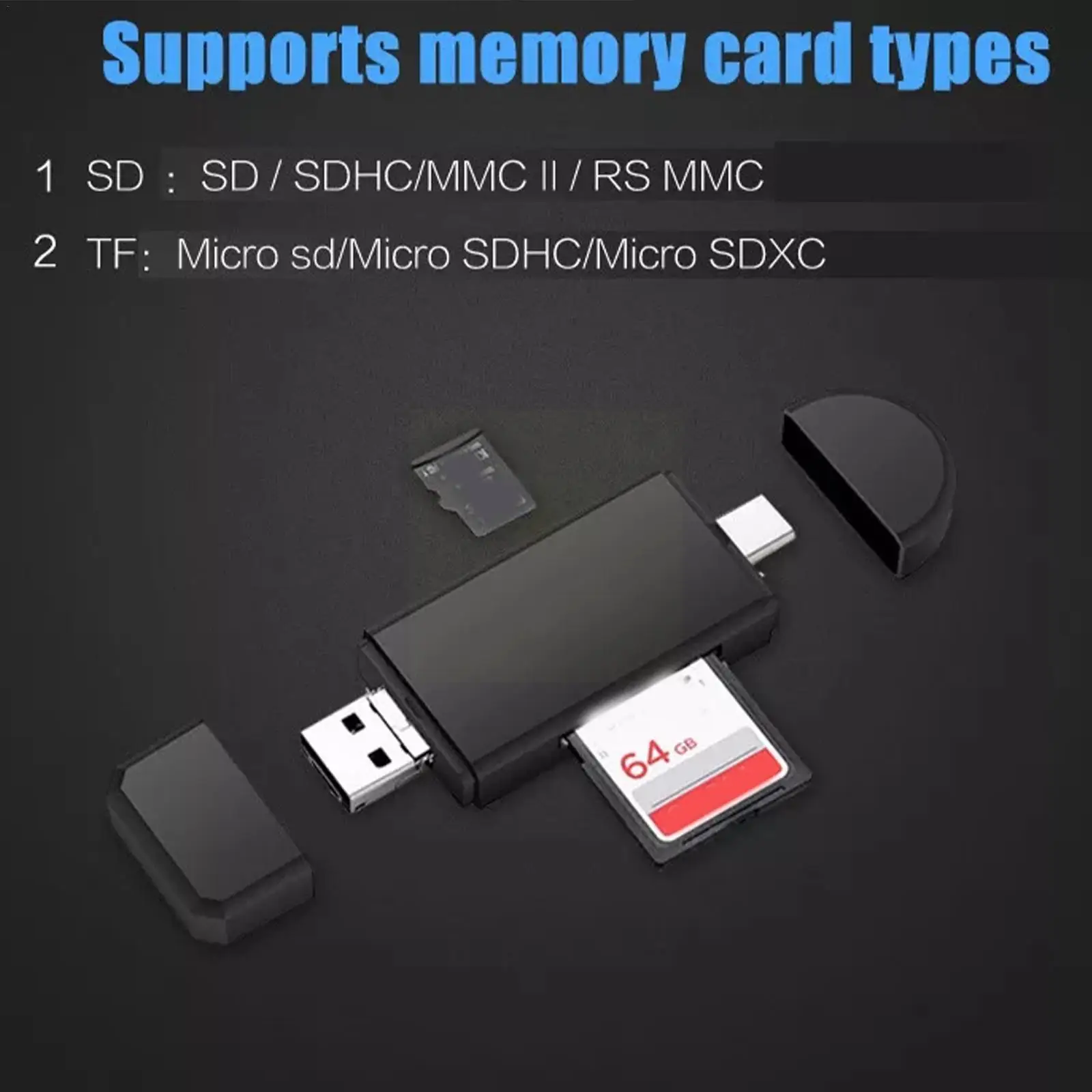 

SD Card Reader USB 3.0 OTG Micro USB Type C Card Reader Lector SD Memory Card Reader For Micro SD TF USB Type-C OTG Cardrea O7X0