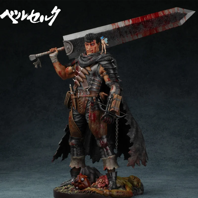 Фото 32 см аниме-фигурка Berserk Guts Berserker Armor, экшн-фигурка Berserk Zodd/Череп, рыцарь, фигурка, Коллекционная модель, игрушки куклы №3