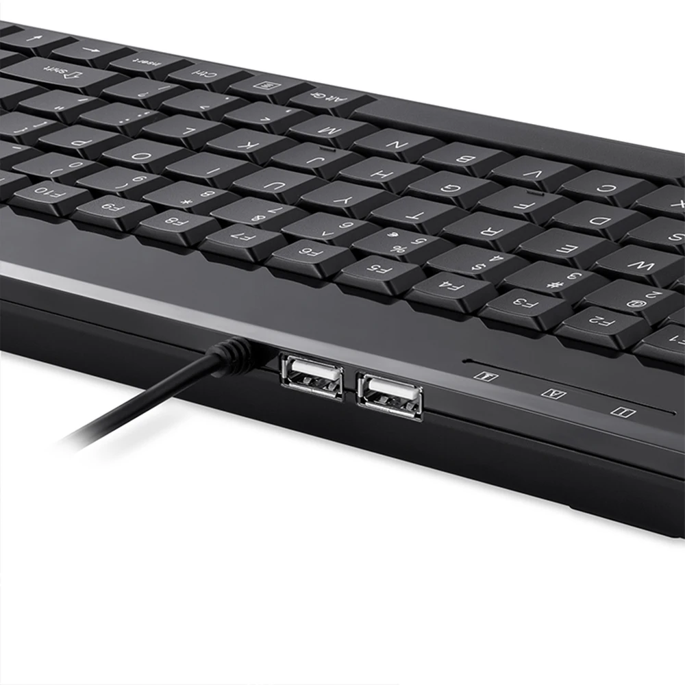 Оригинал для Perixx PERIBOARD-505H USB проводной мини-телефон с 2 USB2.0 HUB промышленная