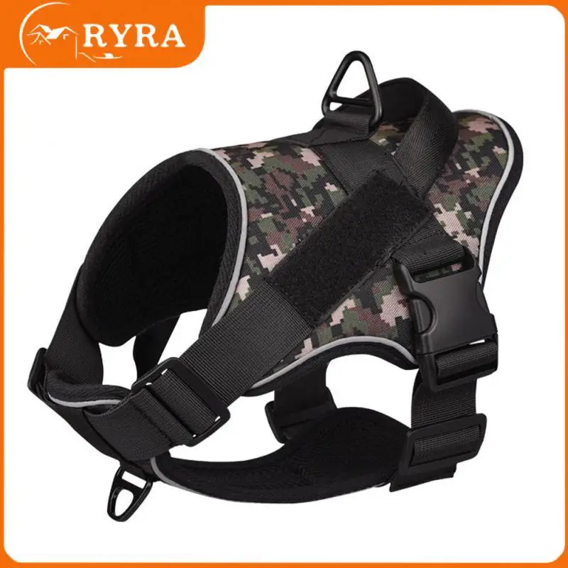 

Нейлоновый удобный прозрачный жилет для собак, нагрудный ремень для собак, ремешок для собак, ремешок для питомцев, красные камуфляжные без...