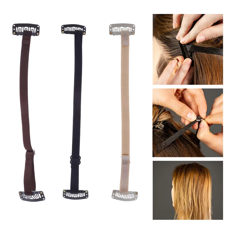 

Hair Band With Clip Stretching Straps For Preventing Hair From Covering Eyes & Face Adjustable Elastic Band For Long Hair