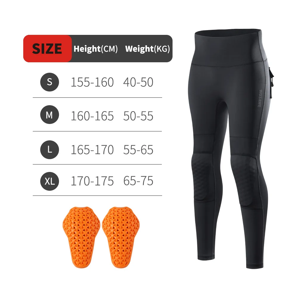 

Женские облегающие мотоциклетные брюки WOSAWE для бездорожья, дышащие велосипедные штаны для активного отдыха с наколенниками