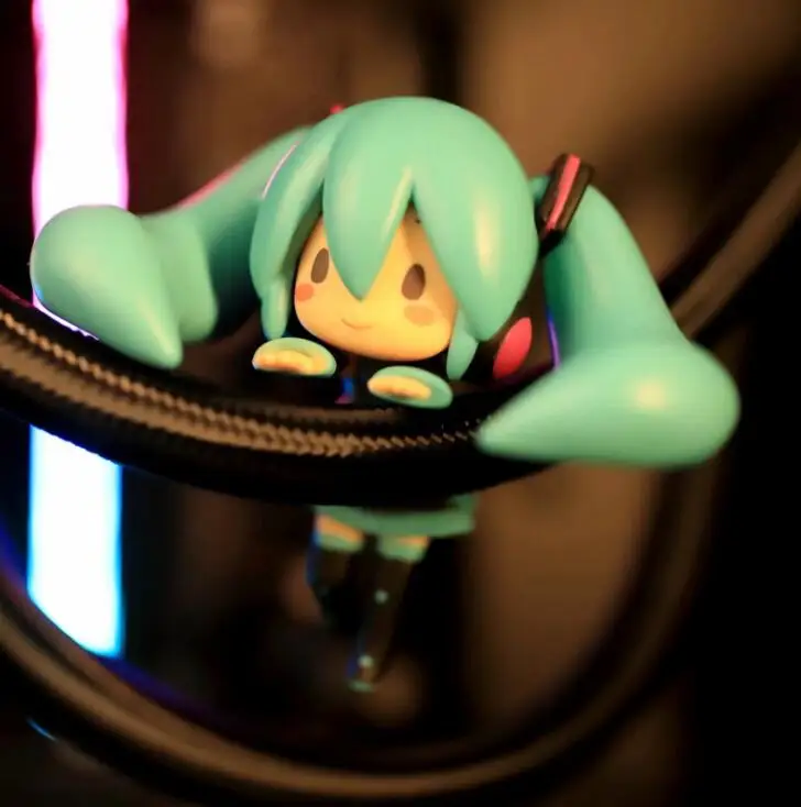 

Милая фигурка Hatsune Miku версия Q, украшение для чашки, модель куклы из ПВХ, игрушки, украшение автомобиля, 7,5 см, украшение интерьера