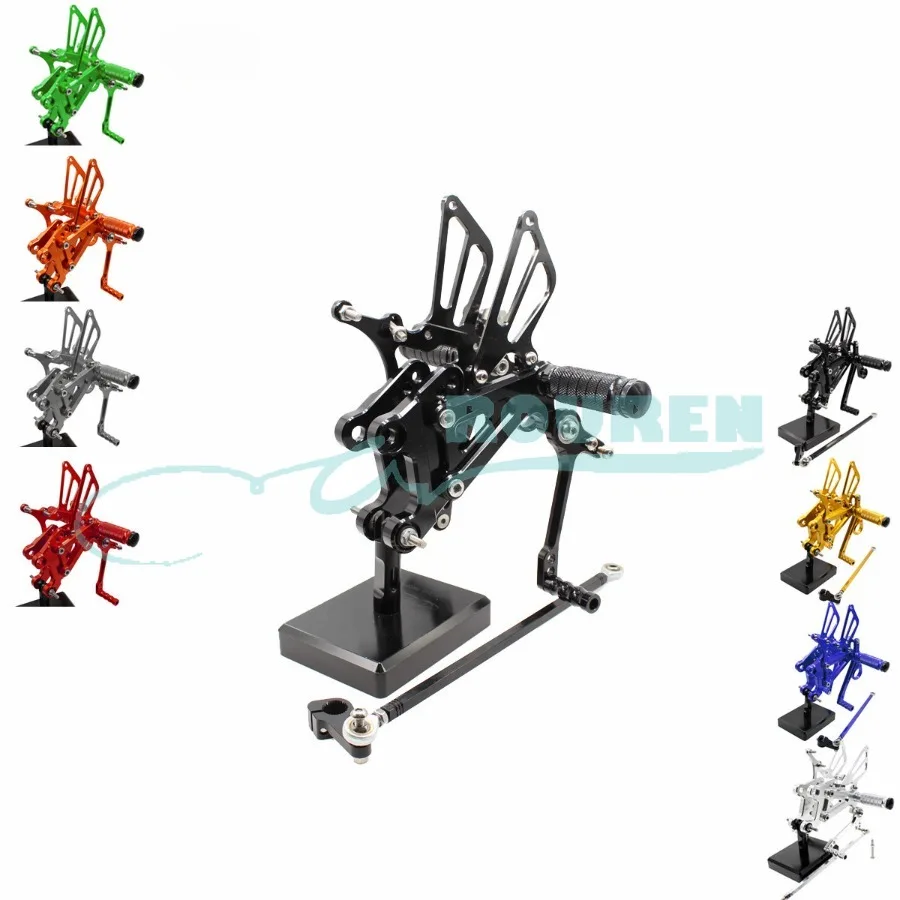 

CNC Rear Set Stand Footpegs Motorcycle Rearset Footrest Foot Pedal Pegs for Yamaha YZF R125 MT125 2008-2013 Shift Lever Bracket
