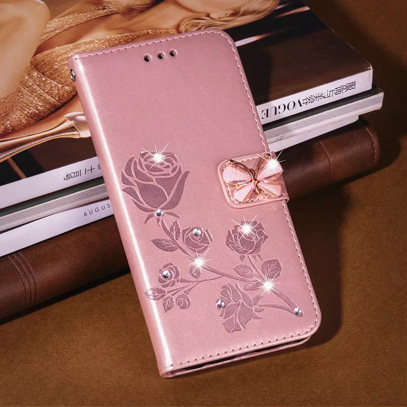 

3D Rose Flip leather Case for Xiaomi Note 9s 9 Pro Max Case Funda Redmi Note 9T Redmi 10 Prime K20 Pro Case Carcasa Cover