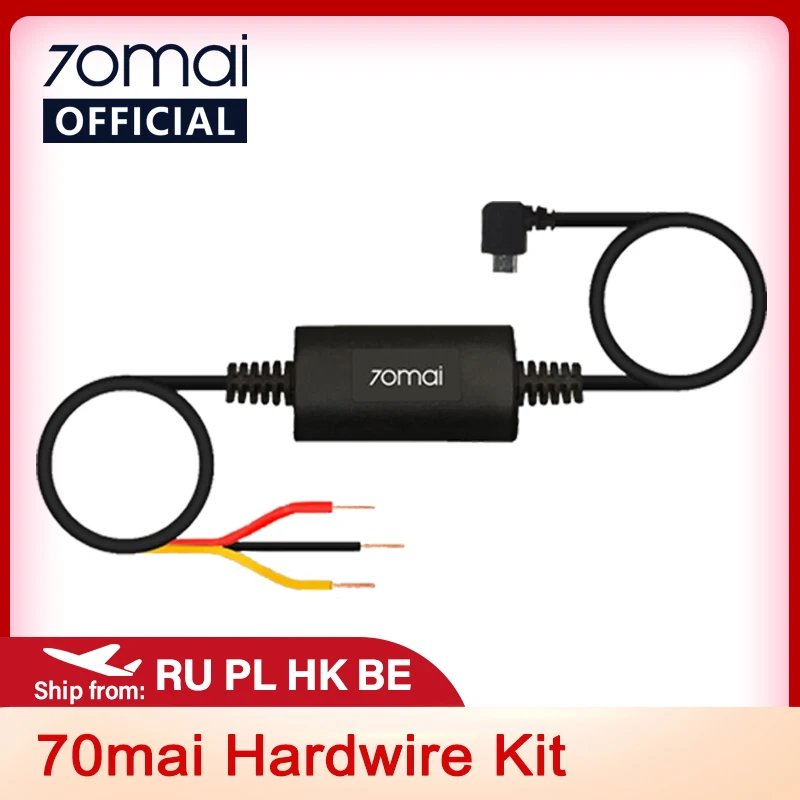 70mai Parking Surveillance Cable for 70mai 4K A800S A500S D06 D07 D08 M300 Hardwire Kit UP02 for Car DVR 24H Parking Monitor
