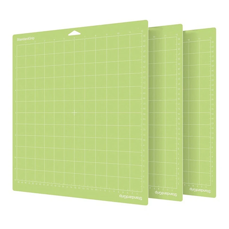 

3 Pcs PVC Cutting Mat Grid Cutting Pads Cutting Plotter Pad Replacement Accessories For Cricut Maker
