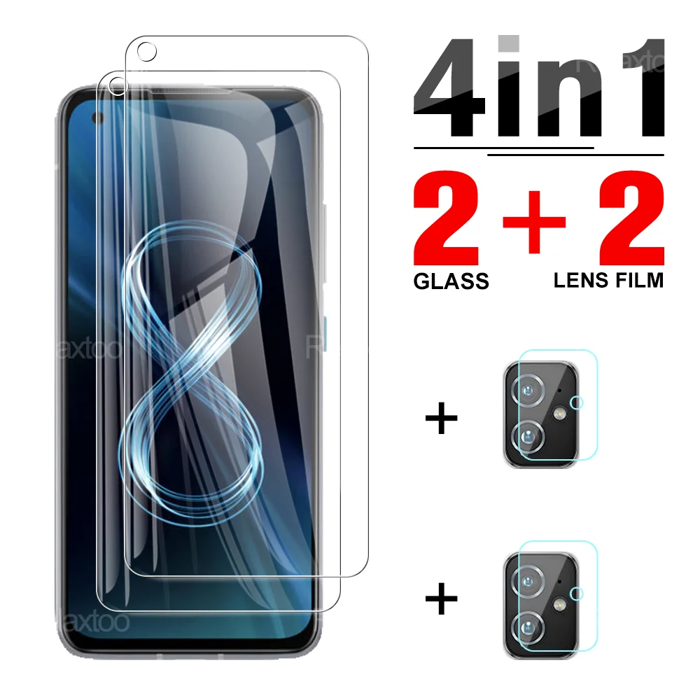 

4in1 Tempered Glass For Asus Zenfone 8 Screen Protector For Zenfone8 Flip 5G 8flip 8z Cover Phone Protective Camera Lens Film 9H