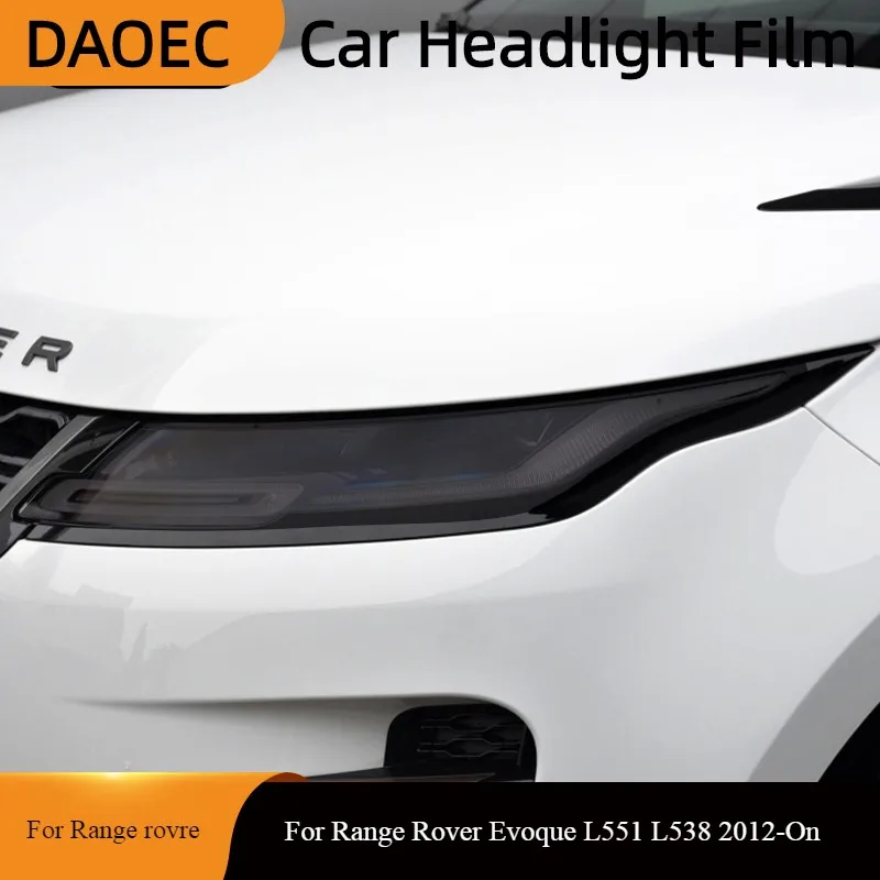 

For Range Rover Evoque L551 L538 2012-On Car Headlight Tint Black Protective Film Transparent TPU Sticker Accessories