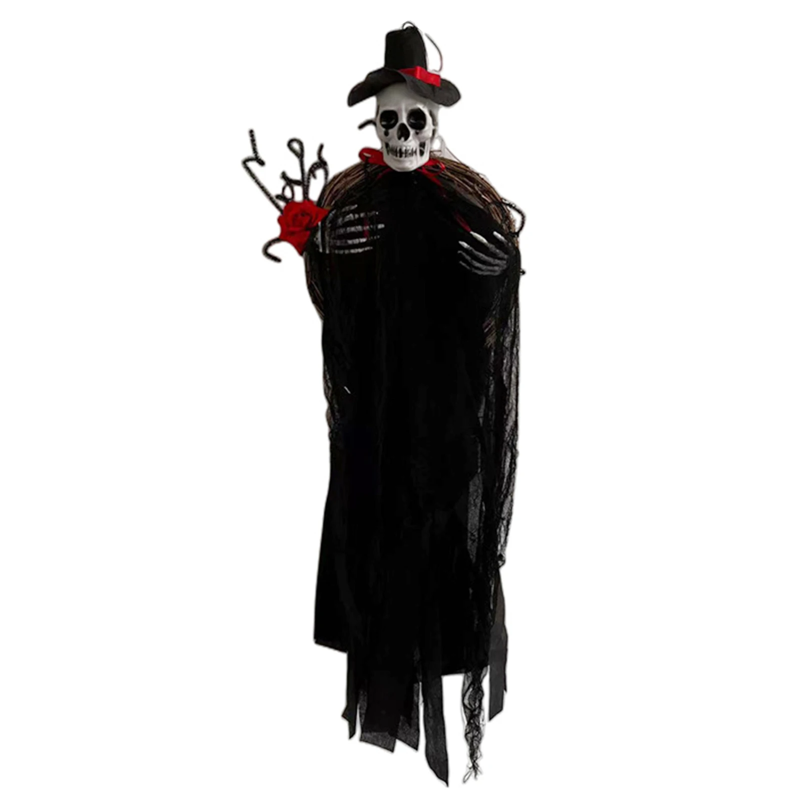 

Halloween Skull Decorations Large Size Scary Skeleton Garland Hanging Ornament Seasonal Home Party Decorations
