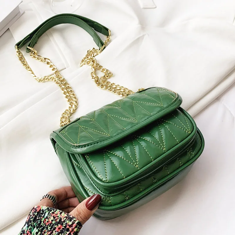 

Сумки 2021, женская брендовая дизайнерская сумка через плечо с откидной крышкой, кожаная сумка через плечо с металлической цепочкой, Маленька...