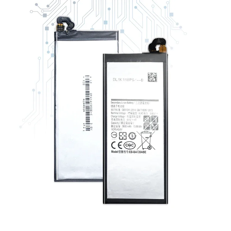 Сменный аккумулятор EB-BA720ABE для Samsung A7 2017 версия SM-A720 A720 A720F A720M 3600 мАч + номер