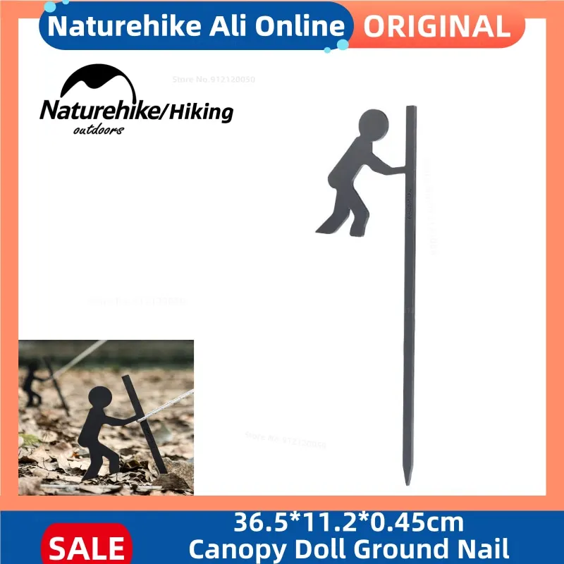 

Naturehike Canopy Doll Ground Nail Iron Outdoor Camping Tent Windproof Fixed Nail Creative Tent Accessories Durable Outdoor Tool