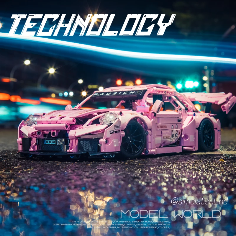 Мини-конструктор MJI 8616 серии автомобиль мастер