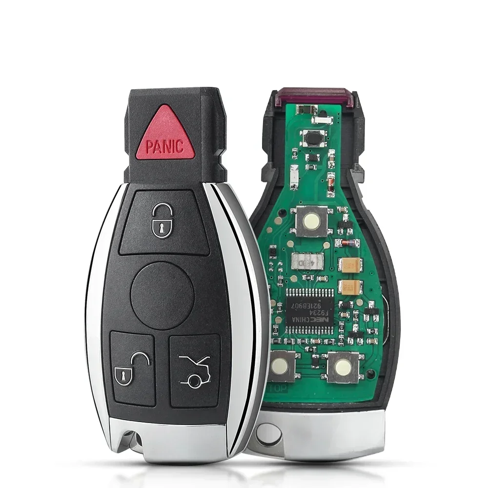 

KEYYOU 1 шт. умный дистанционный автомобильный ключ для Mercedes Benz A B S E Class с поддержкой BGA и чипа NEC, брелок 315 МГц 433,92 МГц, 2/3 кнопки, ключ