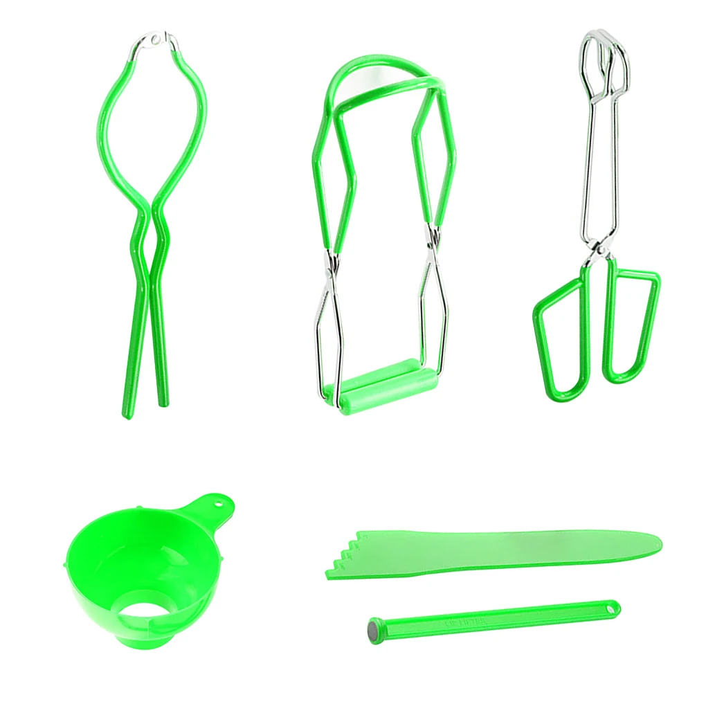 

6Pcs Household Kitchen Anti-scalding Tools Set Jar Lid Clamp Clip Lifter Pliers for Canned Bottles