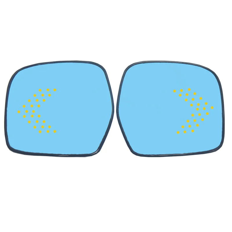 

2 шт. боковое зеркало заднего вида синее стекло Объектив Светодиодная стрелка для Toyota Land Cruiser 100 1998-2007 4500 4700 LC100 широкоугольный антибликовый