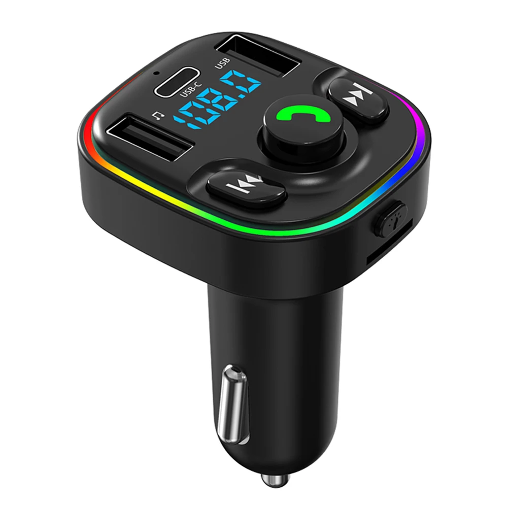 

G47 Button Version Bluetooth-compatible Wireless Car Kit Handfree Dual USB Car Charger 2.1A MP3 Music TF Card U Disk AUX Player