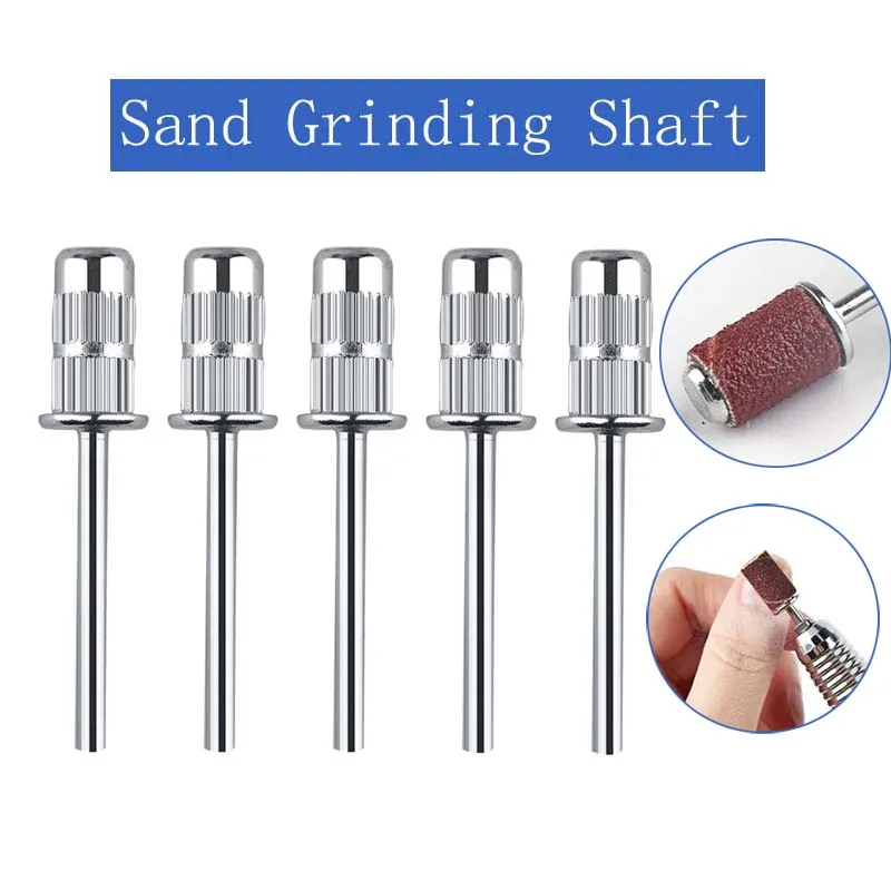 

Nails Sanding Shaft Manicure Pedicure Nail Electric Drill Machine Grinding Remover 180Grit Nails Sand Bands