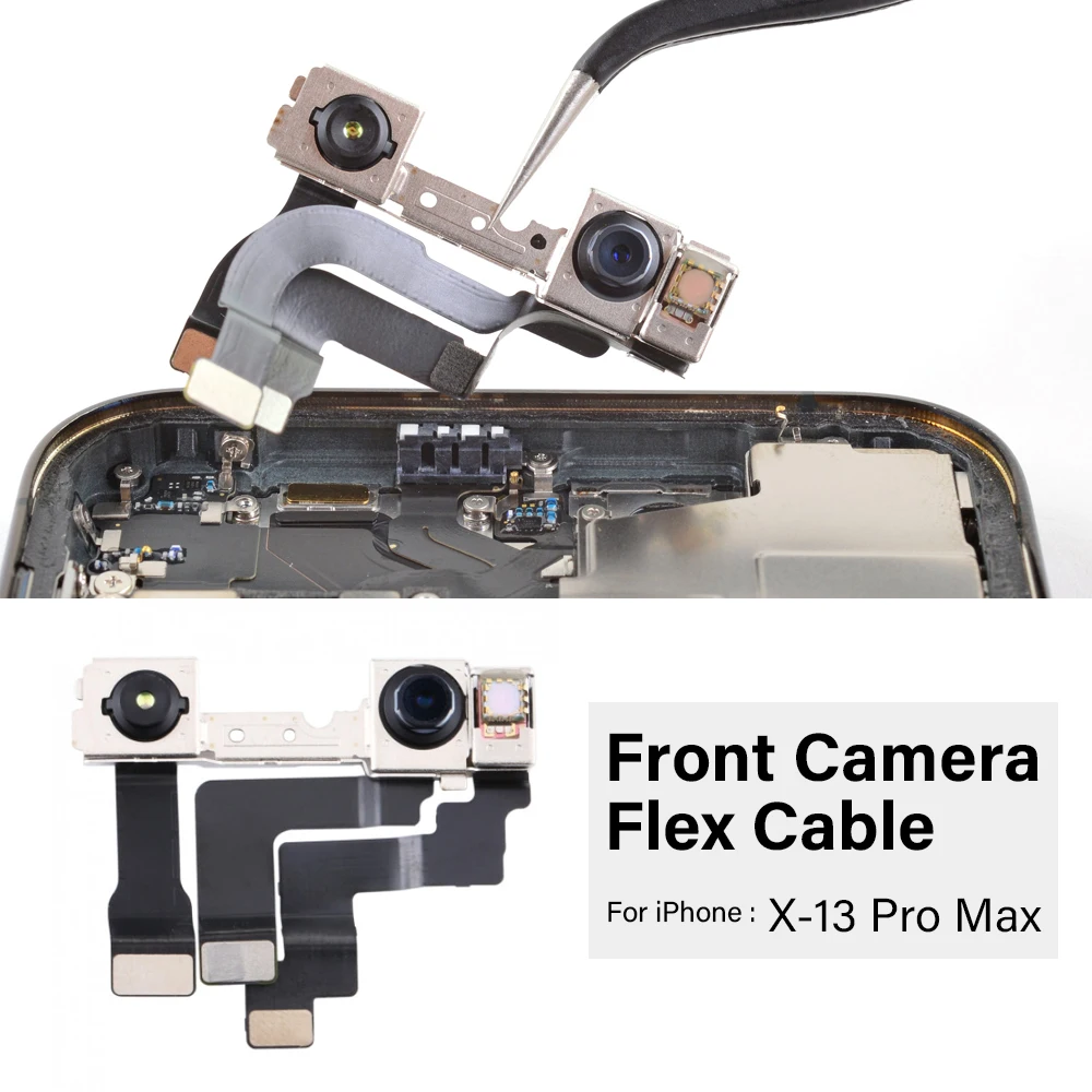 

Top Camera Proximity Sensor For iPhone X XR Xs 11 12 13 Pro Max mini Front Camera Flex Cable Moulds No Face ID Small Facing Part