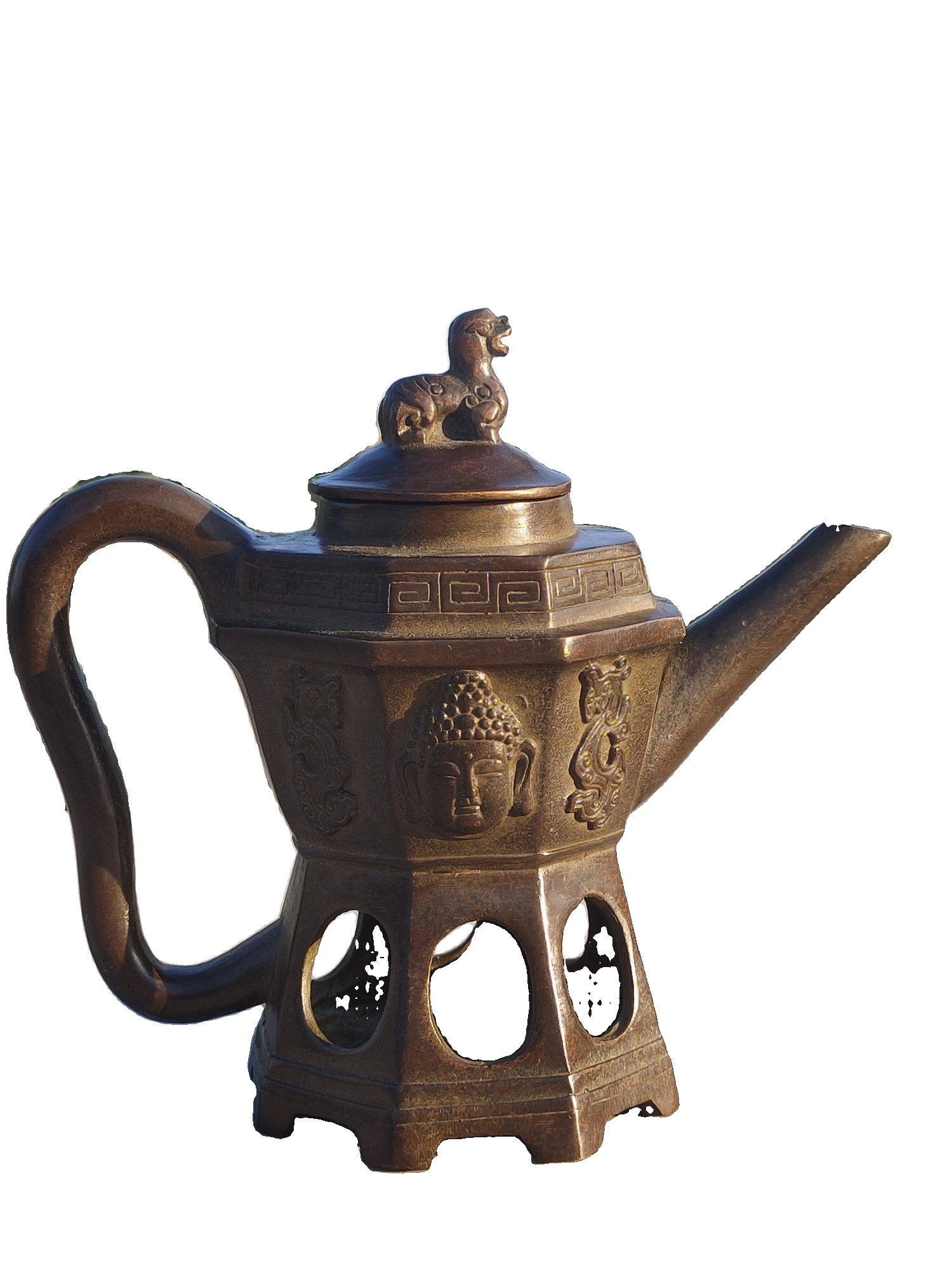 

LAOJUNLU Received In The Countryside As A Bronze Wine Jug, Qianlong Year, Size As Shown, All Intact, Normal Use Chinese