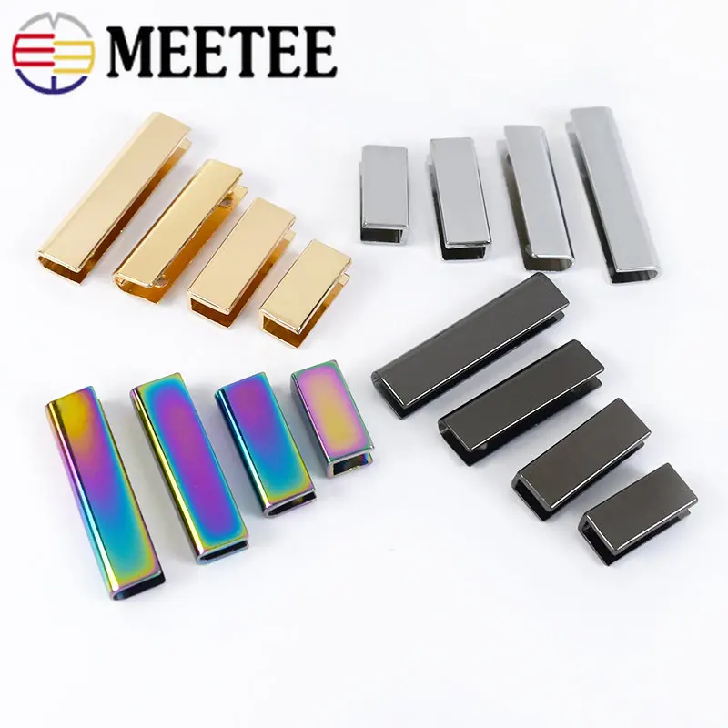

10Pcs 19/25/32/39/50mm Metal Tail Clip Corner Screws Edges Protector Buckle Bag Strap Cover Clasp Webbing End Decorstion Stopper