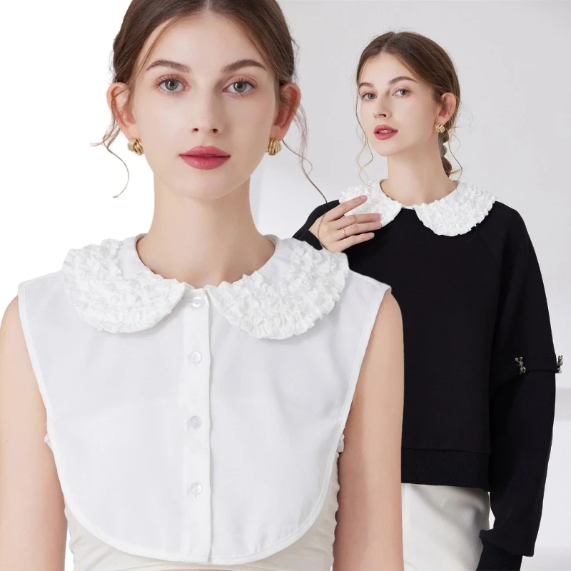 

Female White Shawl Detachable Collar Casual Clothes Accessory Women False Collar drop shipping