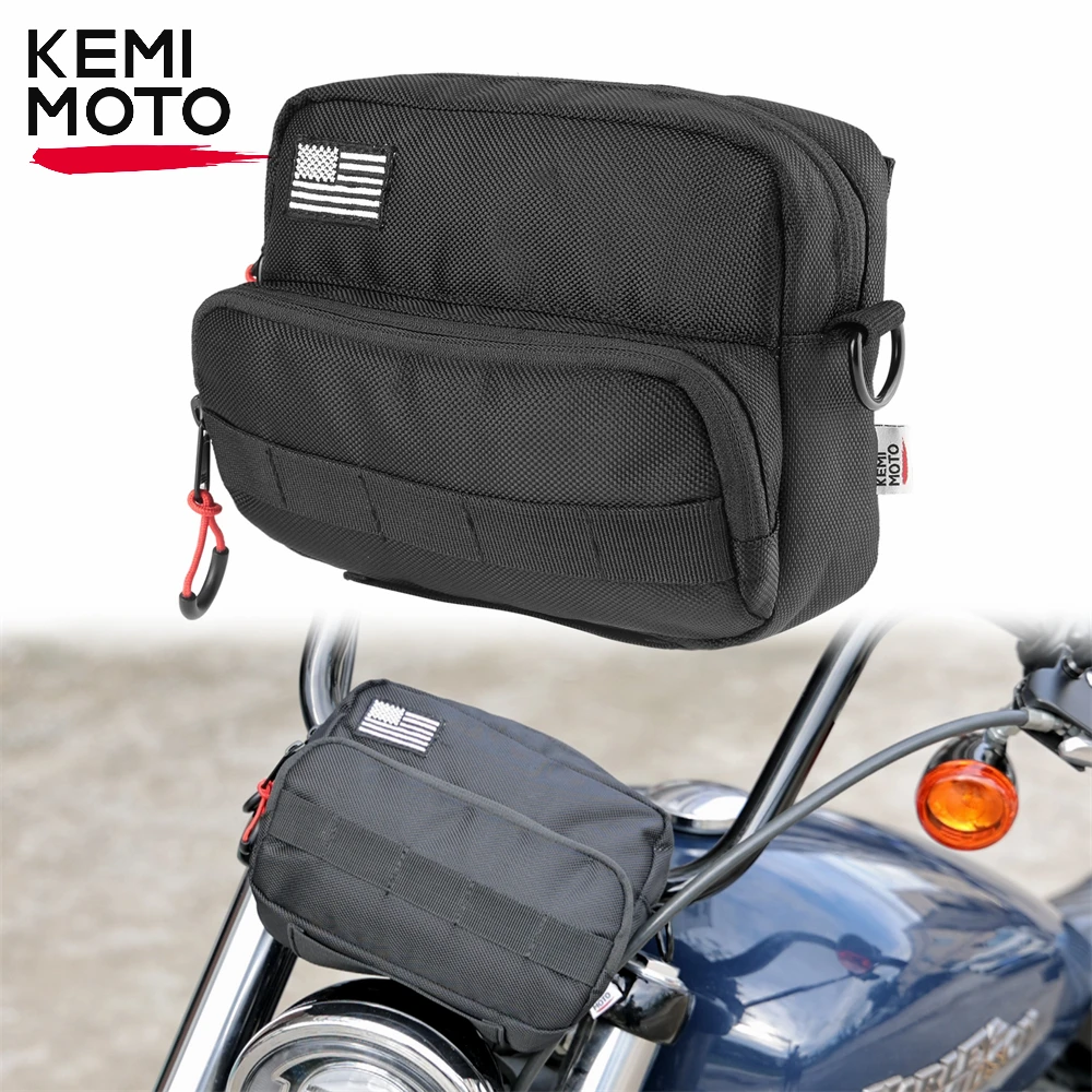 Motorcycle Handlebar Bag Barrel Bags Multifunction Storage S